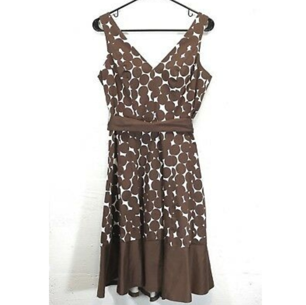 NWT Nine West brown and white dress